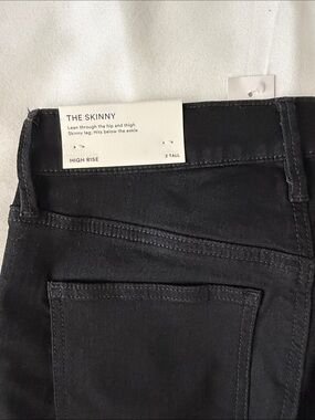 Ann Taylor Skinny High-Rise Jeans - Black